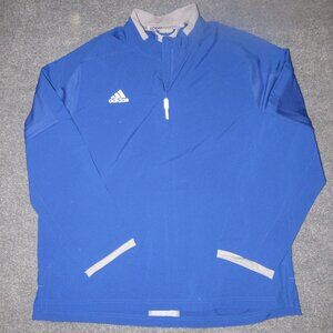 Blue Adidas Baseball 1/4 Zip